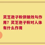 灵芝孢子粉供销效与作用？灵芝孢子粉对人体有什么作用
