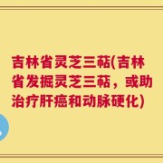 吉林省灵芝三萜(吉林省发掘灵芝三萜，或助治疗肝癌和动脉硬化)