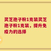 灵芝孢子粉1克装灵芝孢子粉1克装，提升免疫力的选择