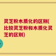 灵芝粉木质化的区别(比较灵芝粉和木质化灵芝的区别)