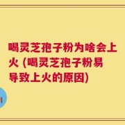 喝灵芝孢子粉为啥会上火 (喝灵芝孢子粉易导致上火的原因)
