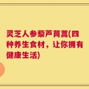 灵芝人参藜芦茼蒿(四种养生食材，让你拥有健康生活)