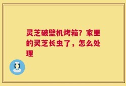 灵芝破壁机烤箱？家里的灵芝长虫了，怎么处理