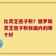 比灵芝孢子粉？俄罗斯灵芝孢子粉和国内的哪个好