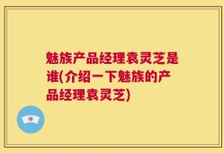 魅族产品经理袁灵芝是谁(介绍一下魅族的产品经理袁灵芝)