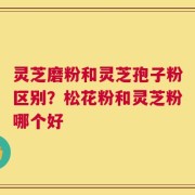 灵芝磨粉和灵芝孢子粉区别？松花粉和灵芝粉哪个好