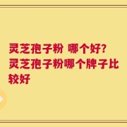 灵芝孢子粉 哪个好？灵芝孢子粉哪个牌子比较好