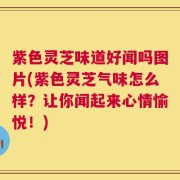紫色灵芝味道好闻吗图片(紫色灵芝气味怎么样？让你闻起来心情愉悦！)