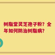 树脂堂灵芝孢子粉？全年如何防治树脂病？