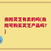 南阳灵芝有卖的吗(南阳可购买灵芝产品吗？)