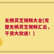 无柄灵芝视频大全(完整无柄灵芝视频汇总，干货大放送！)