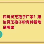 四川灵芝孢子厂家？康怡灵芝孢子粉育种基地是哪里