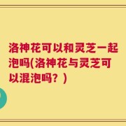 洛神花可以和灵芝一起泡吗(洛神花与灵芝可以混泡吗？)