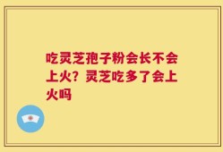吃灵芝孢子粉会长不会上火？灵芝吃多了会上火吗