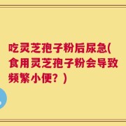 吃灵芝孢子粉后尿急(食用灵芝孢子粉会导致频繁小便？)