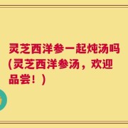 灵芝西洋参一起炖汤吗(灵芝西洋参汤，欢迎品尝！)