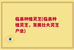 临县种植灵芝(临县种植灵芝，发展壮大灵芝产业)
