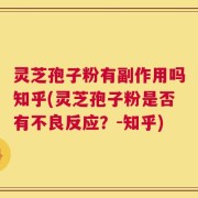 灵芝孢子粉有副作用吗知乎(灵芝孢子粉是否有不良反应？-知乎)