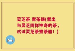 灵芝茶 煮茶器(煮出与灵芝同样神奇的茶，试试灵芝茶煮茶器！)