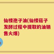 仙楼孢子油(仙楼菇子发酵过程中提取的油销售火爆)