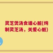 灵芝煲汤食谱心脏(炖制灵芝汤，关爱心脏)