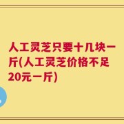 人工灵芝只要十几块一斤(人工灵芝价格不足20元一斤)