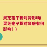 灵芝孢子粉对肾影响(灵芝孢子粉对肾脏有何影响？)