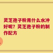 灵芝孢子粉用什么水冲好呢？灵芝孢子粉的制作配方