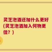 灵芝泡酒还加什么更好(灵芝泡酒加入何物更佳？)