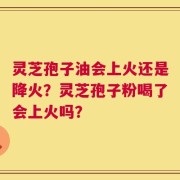 灵芝孢子油会上火还是降火？灵芝孢子粉喝了会上火吗？