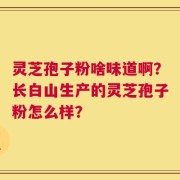 灵芝孢子粉啥味道啊？长白山生产的灵芝孢子粉怎么样？