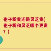 孢子粉贵还是灵芝贵(孢子粉和灵芝哪个更贵？)