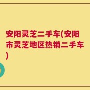 安阳灵芝二手车(安阳市灵芝地区热销二手车)