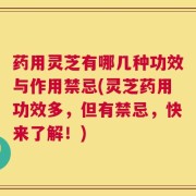 药用灵芝有哪几种功效与作用禁忌(灵芝药用功效多，但有禁忌，快来了解！)
