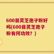 600目灵芝孢子粉好吗(600目灵芝孢子粉有何功效？)