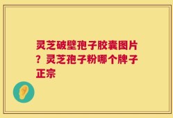 灵芝破壁孢子胶囊图片？灵芝孢子粉哪个牌子正宗