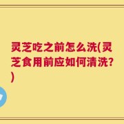 灵芝吃之前怎么洗(灵芝食用前应如何清洗？)