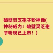 破壁灵芝孢子粉神像(神秘威力！破壁灵芝孢子粉现已上市！)