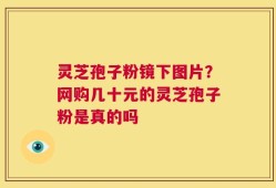 灵芝孢子粉镜下图片？网购几十元的灵芝孢子粉是真的吗