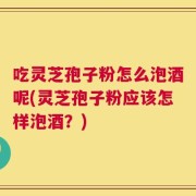 吃灵芝孢子粉怎么泡酒呢(灵芝孢子粉应该怎样泡酒？)