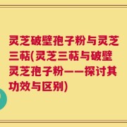 灵芝破壁孢子粉与灵芝三萜(灵芝三萜与破壁灵芝孢子粉——探讨其功效与区别)