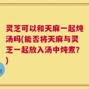 灵芝可以和天麻一起炖汤吗(能否将天麻与灵芝一起放入汤中炖煮？)