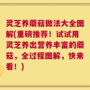 灵芝养蘑菇做法大全图解(重磅推荐！试试用灵芝养出营养丰富的蘑菇，全过程图解，快来看！)