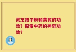 灵芝孢子粉和黄芪的功效？探索中药的神奇功效？