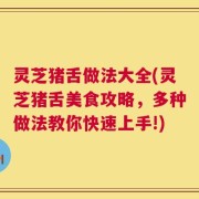 灵芝猪舌做法大全(灵芝猪舌美食攻略，多种做法教你快速上手!)