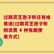过期灵芝孢子粉还有啥用途(过期灵芝孢子粉别浪费 4 种有趣使用方式)