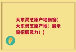 大东灵芝原产地橱窗(大东灵芝原产地：展示窗招展灵力！)