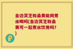 金边灵芝和桑黄能同煮水喝吗(金边灵芝和桑黄可一起煮水饮用吗？)