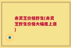 赤灵芝价格野生(赤灵芝野生价格大幅度上涨)