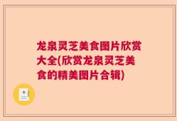 龙泉灵芝美食图片欣赏大全(欣赏龙泉灵芝美食的精美图片合辑)